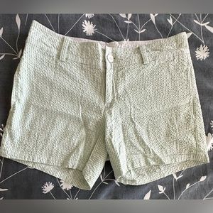 Lily Pulitzer Green and White Striped Shorts